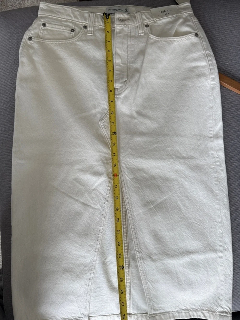 Abercrombie & Fitch Denim Maxi Skirt  Size  8